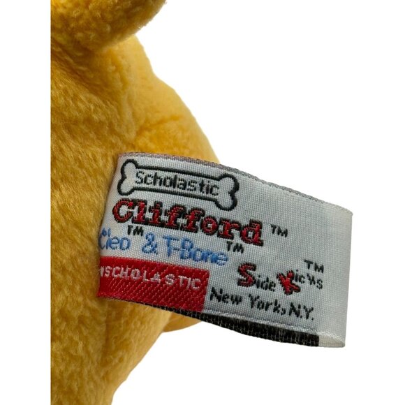 T-Bone from Clifford Big Red Dog Scholastic Plush Dog Toy 8" Yellow & Orange - Picture 6 of 7